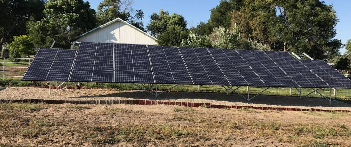 Ground Mount Solar Panel Installation in Eads, CO | greensolartechnologies