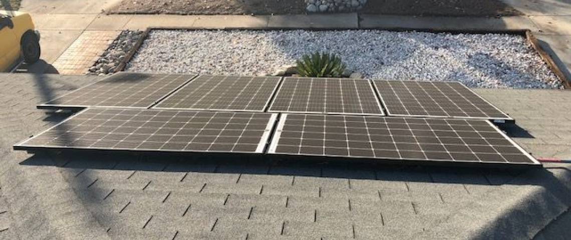 Solar Panel Installation in Arcadia, CA - Front Closeup