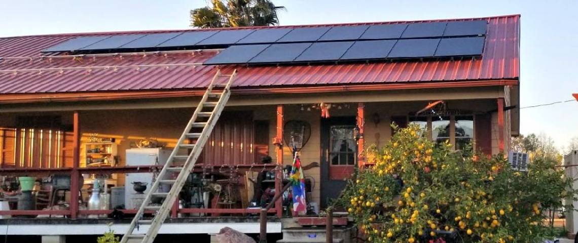 Solar Panel Installation in Rochelle, GA - Front View