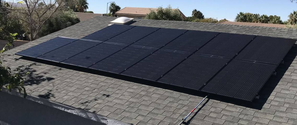 Solar Panel Array in Mesquite NV