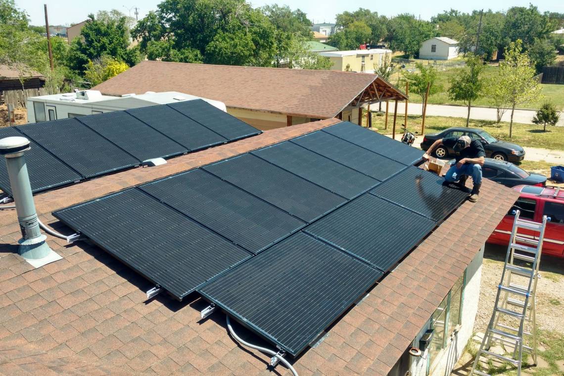 Roof Mount Solar Panel Installation in Amarillo, TX - 1