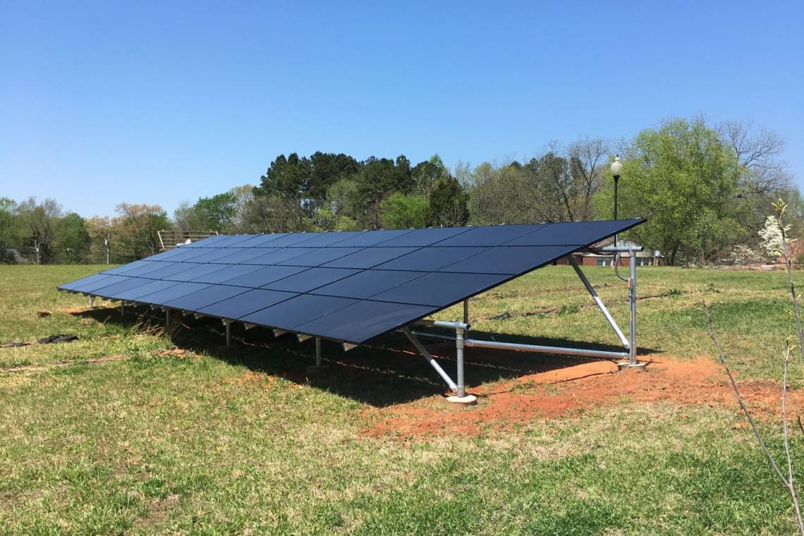 Ground Mount Solar Install in Lexington NC Right