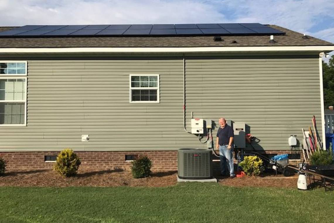 Residential Solar Panel Installation in Pinetops, NC