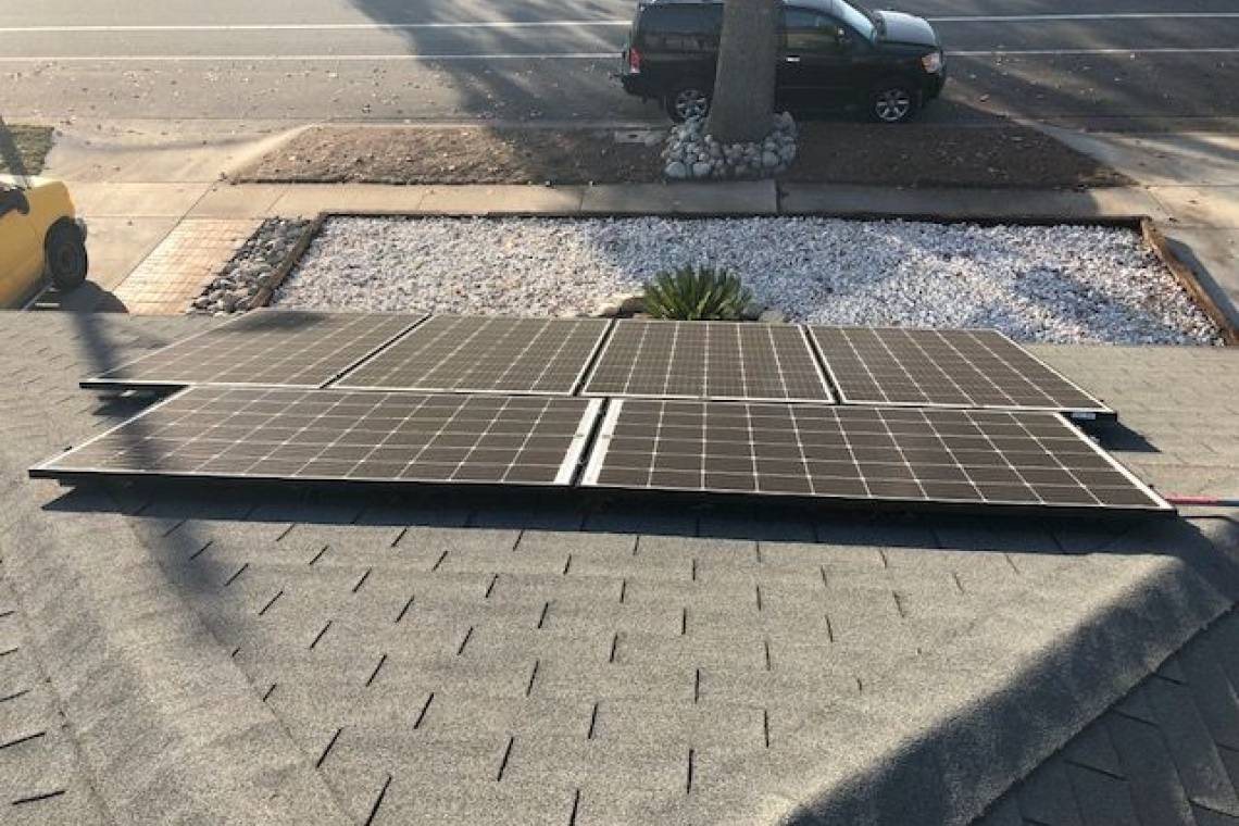 Solar Panel Installation in Arcadia, CA - Front Closeup