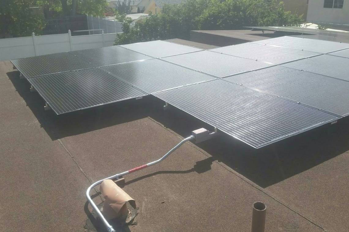 Solar Energy System in Sunland, CA - Roof Mount Installation