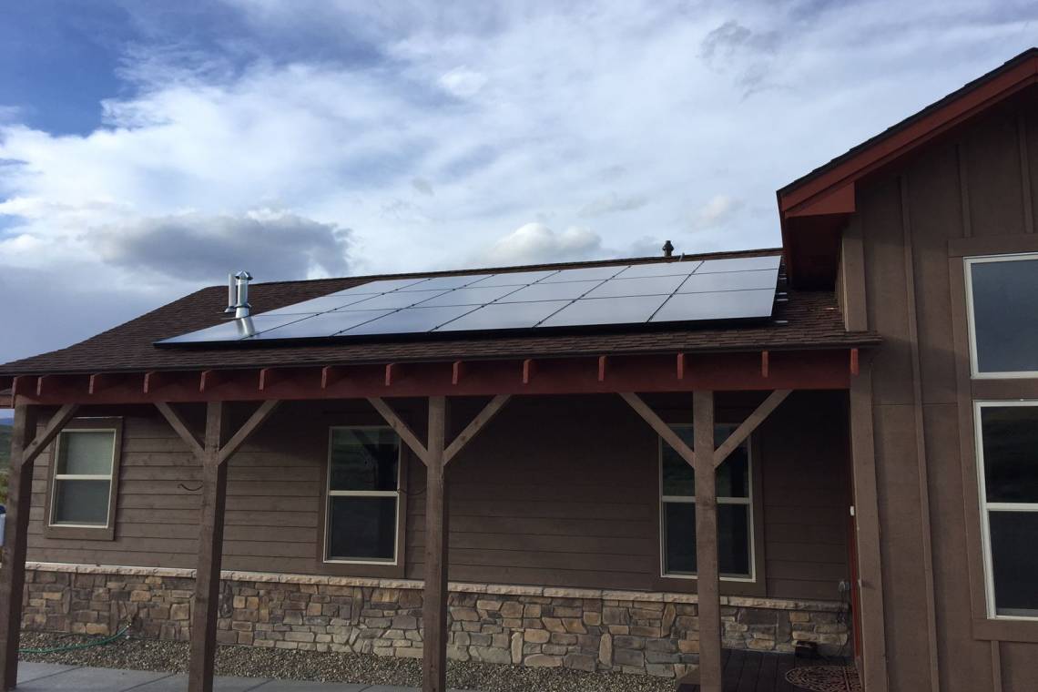 Asphalt Shingle Solar Panel Installation in Granby, CO - 1