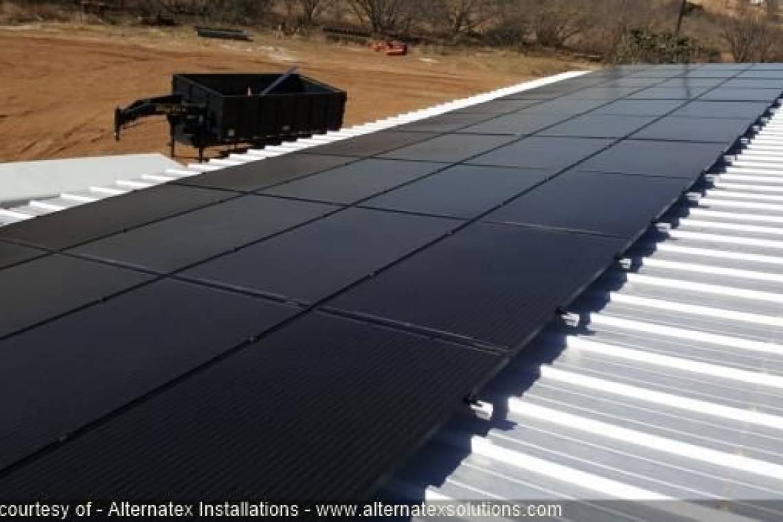 Solar Panel Installation in Big Spring, TX - Side View