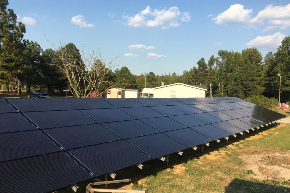 Ground Mount Solar Panel Installation in Clio, SC - 1