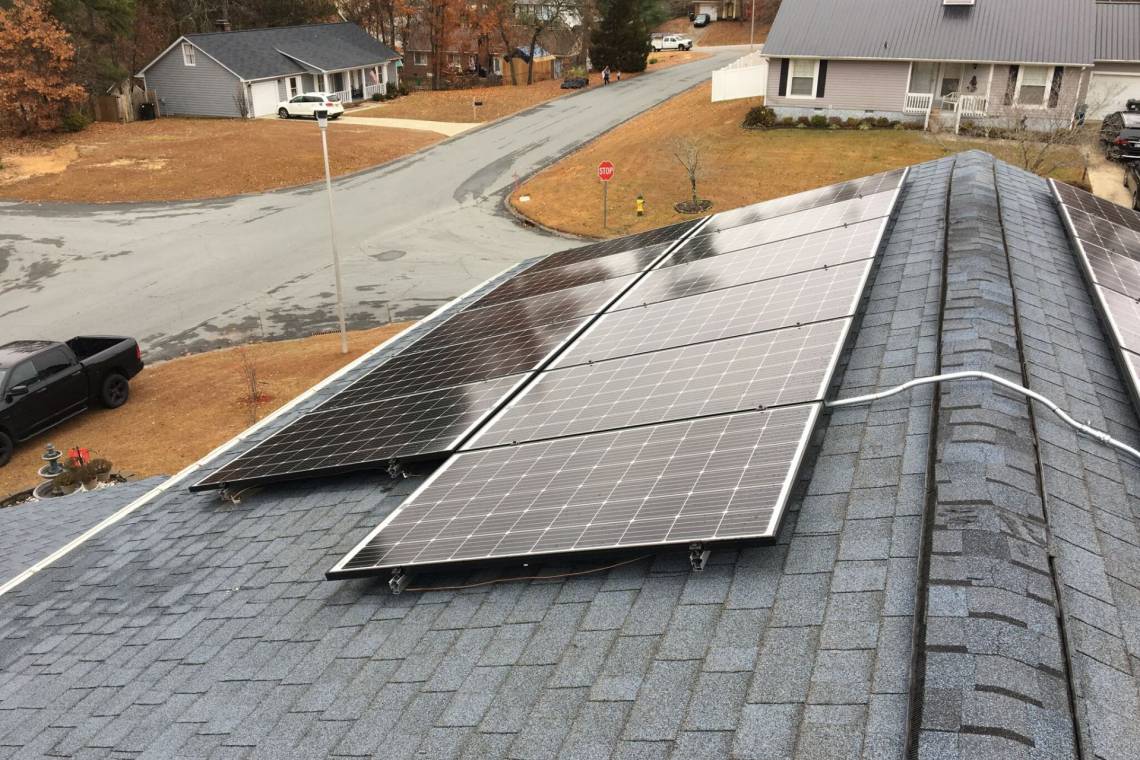 Sleek Solar Array in Fayetville, NC